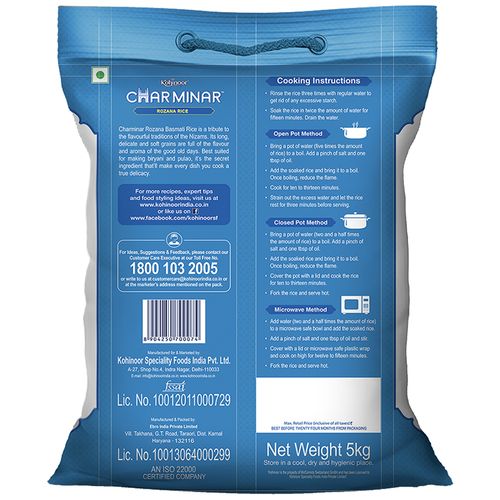 Kohinoor Charminar Rozana Rice, 5 kg